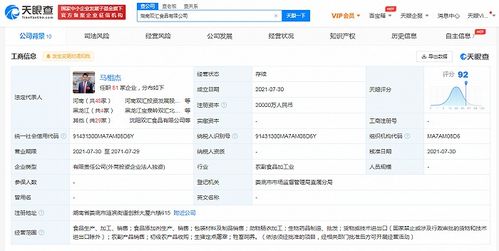湖南雙匯食品成立,注冊資本2億元